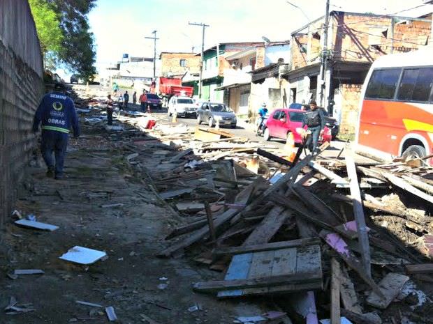Obra irregular foi demolida no bairro São José, em Manaus