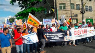 Mais de 900 pessoas fizeram parte das manifestações em Manaus
