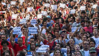 Protesto contra Temer no Rio reúne 50 mil pessoas segundo organizadores do evento