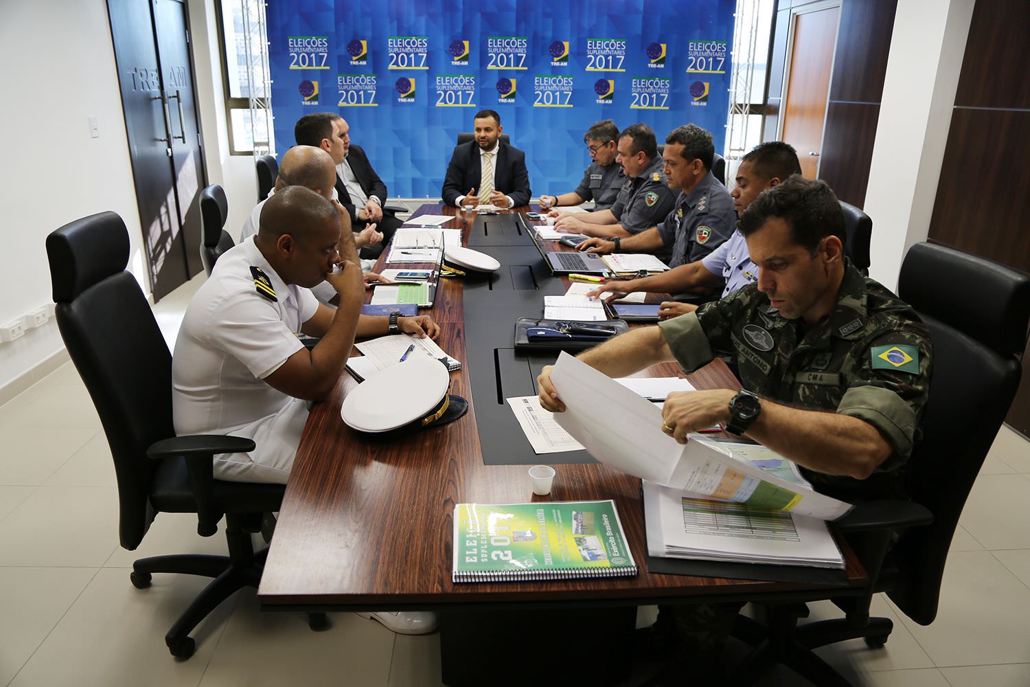 Reunião define quantitativos da PM e das Forças Armadas durante o Pleito Suplementar