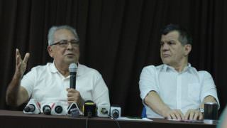 Amazonino e Bosco chegam à Assembleia Legislativa para tomar posse