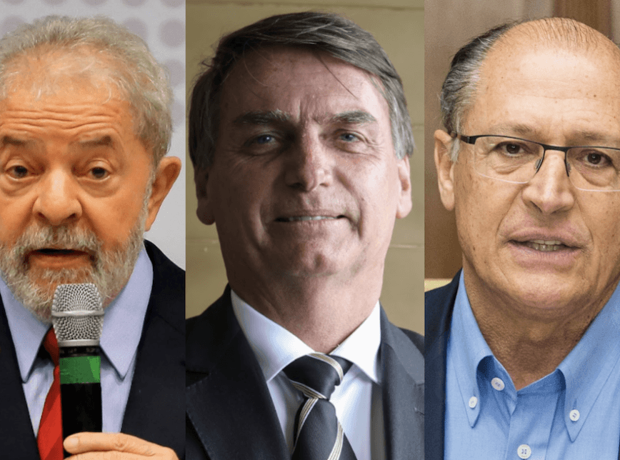 Alckmin e Bolsonaro têm desempenho igual e perdem para Lula no 2º turno