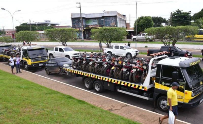 Detran-AM apreende 129 veículos com irregularidades em Manacapuru
