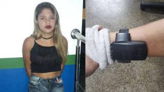 Mulher com tornozeleira eletrônica é presa após roubo a mototaxista