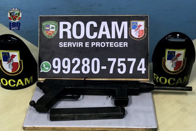 Homem é detido com submetralhadora na zona leste de Manaus