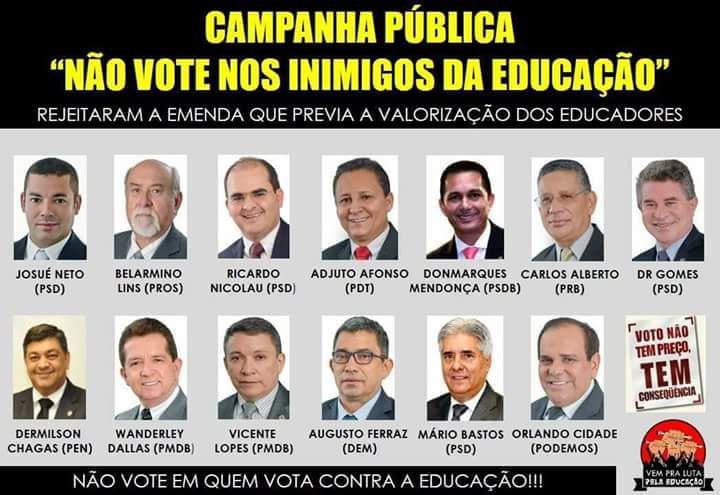 Deputados que votaram contra emenda viram ‘alvo’ de campanha pública
