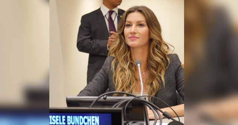 Gisele Bündchen recebe declaração do marido em reabertura de fundação
