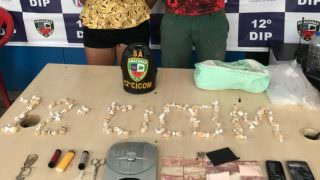 Homens são presos por tráfico de drogas no bairro Cidade Nova