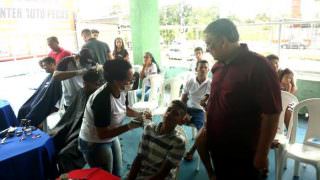 Vereador participa de ação social no bairro Monte das Oliveiras