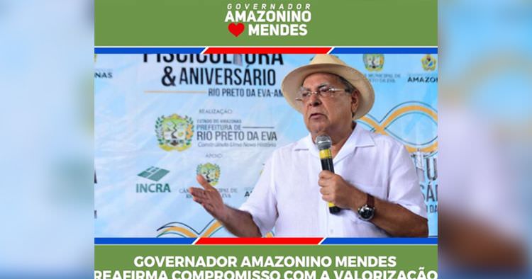 Equipe de Amazonino usa ações do governo para divulgar número de campanha
