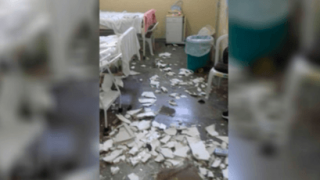 Forro de gesso da maternidade Moura Tapajós cai durante chuva