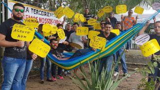 Aprovados da Susam cobram nova chamada em manifestação