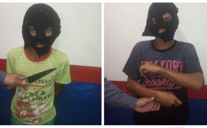 Adolescentes são apreendidos com faca e máscaras em Manaus
