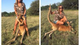 Caçadora posa com animais que matou e revolta internautas