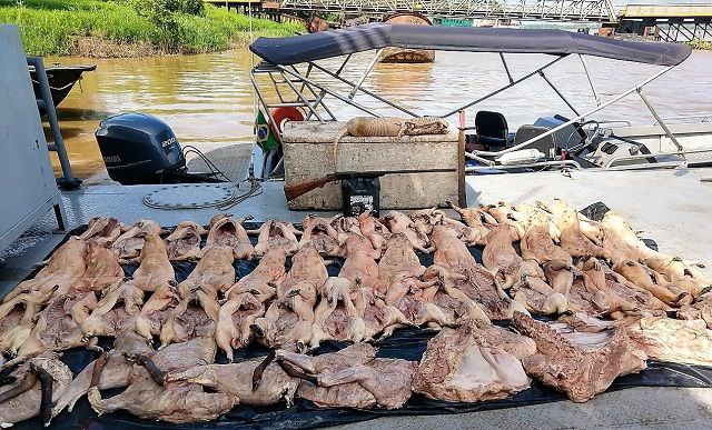 Policia Federal apreende carnes de animais silvestres em Tabatinga