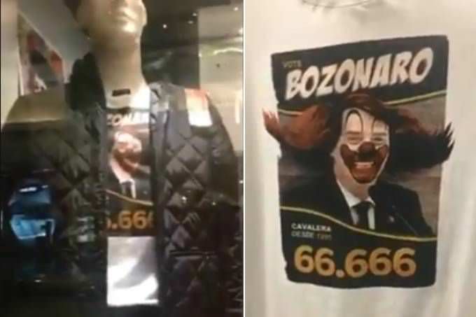 Empresa vende camiseta que compara Bolsonaro ao Bozo por R$ 160