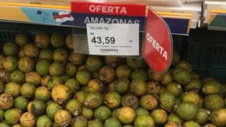 Supermercado vende tucumã a R$ 43,59, o quilo, e revolta clientes