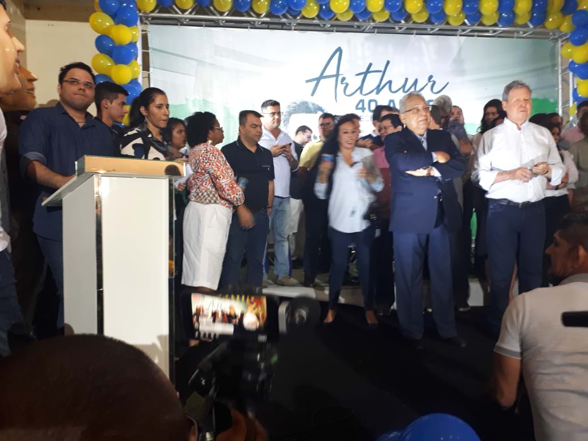 Em evento de Arthur Neto, apresentador diz que o ‘Negão voltou’