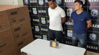 Em Manaus, dupla é presa após furtar mais de 100 televisores de empresa