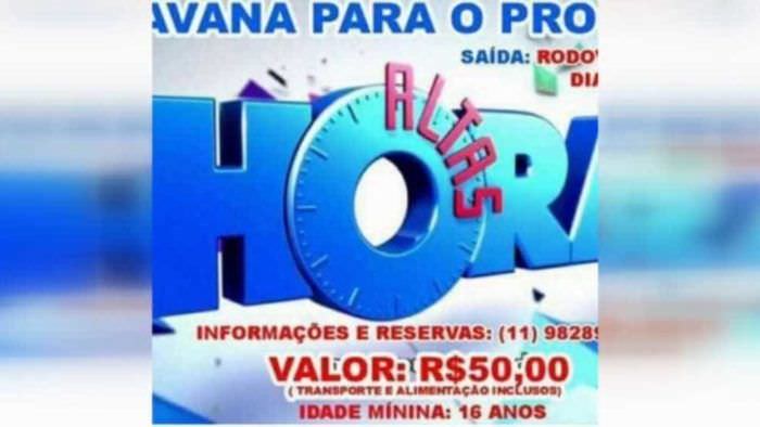 Polícia investiga golpe de excursão falsa para plateia da Globo