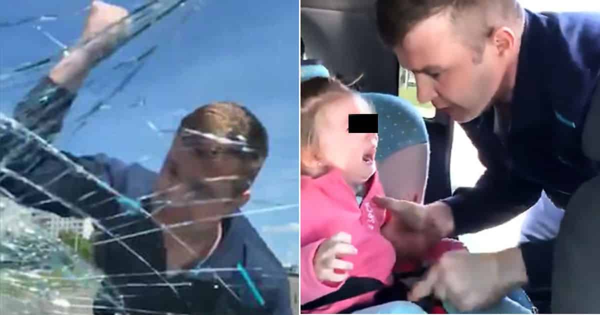 VÍDEO: Pai quebra janela do carro da ex e pega filha no banco de trás