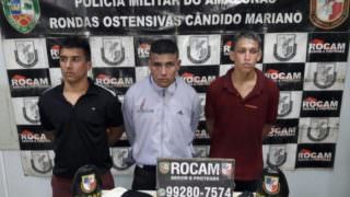Trio é preso suspeito de assaltar supermercado no Santo Antônio