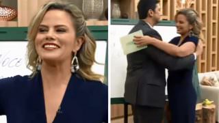 Emocionante! Apresentadora Maria Cândida é pedida em namoro ao vivo na TV