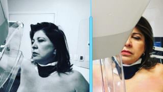 Roberta Miranda exibe seios ao fazer mamografia e faz alerta aos fãs