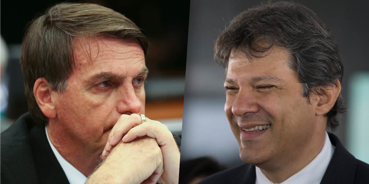 CNT/MDA: Haddad cresce e tem empate técnico com Jair Bolsonaro
