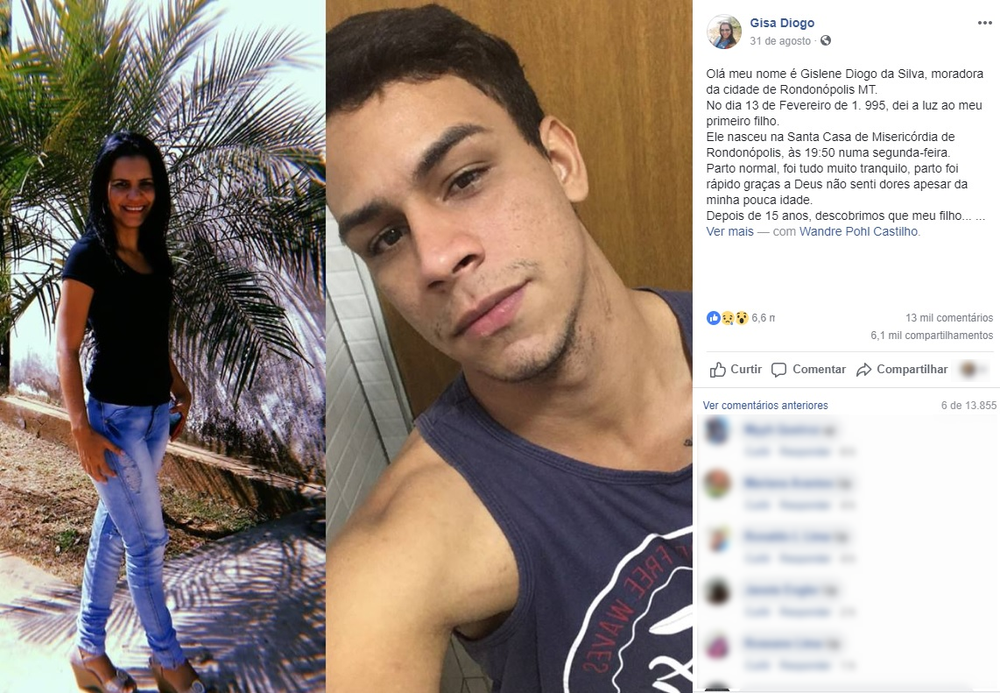Após exames de DNA, mulher descobre que não é mãe biológica de filho depois de 15 anos e faz post