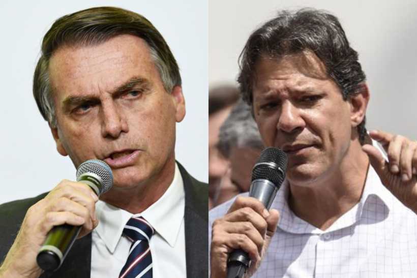 CNT/MDA: Bolsonaro atinge 42,6% dos votos válidos e Haddad cai para 27,8%