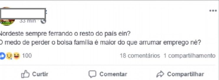Em Manaus, mulher pratica xenofobismo contra os nordestinos nas redes sociais