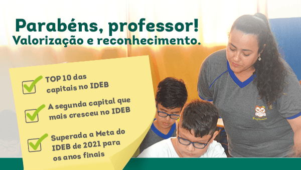 Manaus é referência em educação. Professor, parabéns por tamanha conquista!