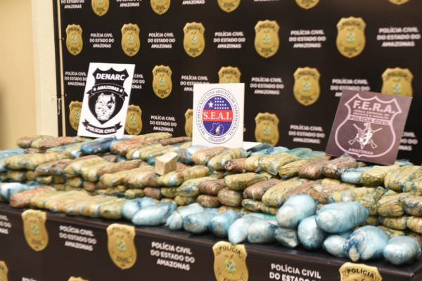 Mais de seis toneladas de drogas apreendidas no AM em nove meses