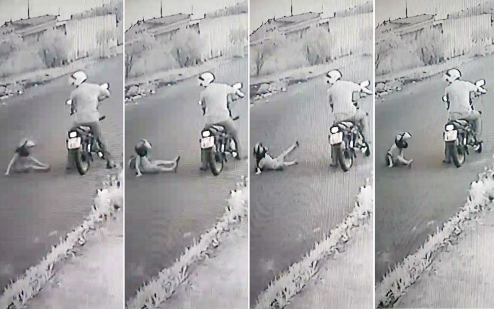 Padrasto agride menino de 4 anos com chute no peito no meio da rua; veja vídeo