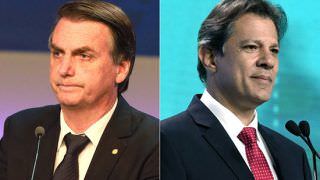 Pesquisa Datafolha mostra queda de 6 pontos entre Haddad e Bolsonaro