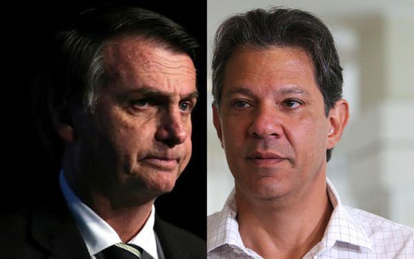 Bolsonaro tem 59% dos votos válidos e Haddad, 41%, aponta Ibope