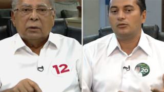 Em debate, Amazonino diz que Wilson é 'ficha branca' e não ficha limpa