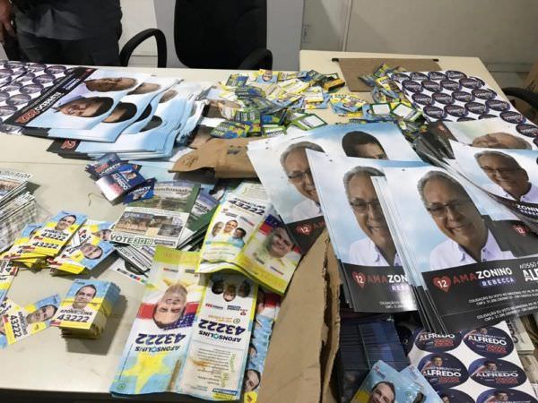 Fiscalização do TRE apreende material de candidatos no Dnit