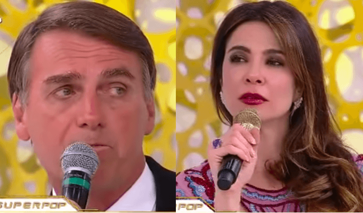 Luciana Gimenez anuncia Bolsonaro como novo presidente no SuperPop; assista