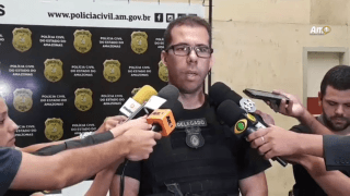 Acusado de feminicidio é apresentado na Delegacia Geral