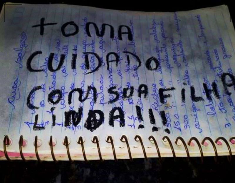 Ladrão furtar casa e deixa bilhete: 'Toma cuidado com sua filha linda'