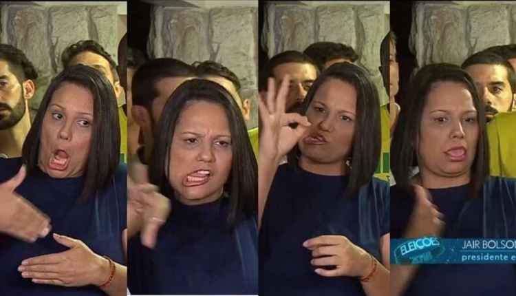Entenda por que é errado fazer piada das expressões faciais da intérprete de Libras de Bolsonaro