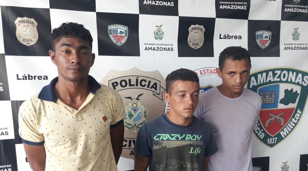Trio foragido da Justiça e suspeito de aterrorizar comunidades ribeirinhas é preso