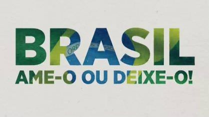 SBT revive slogan da ditadura ‘Brasil, ame-o ou deixe-o’ e causa polêmica