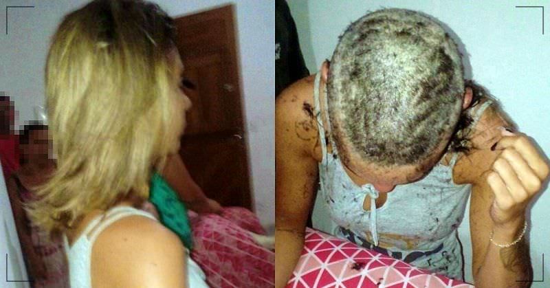 Homens raspam cabelo de mulher alegando que ela traiu marido preso; veja vídeo
