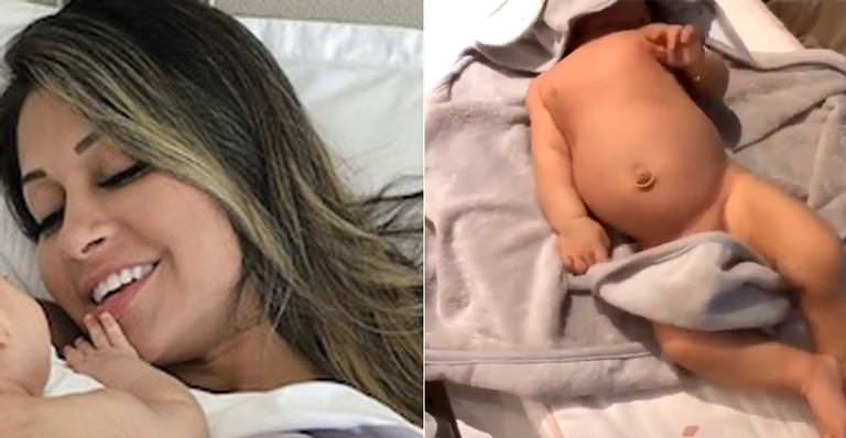 Mayra Cardi cobre rosto da filha com pano e gera revolta