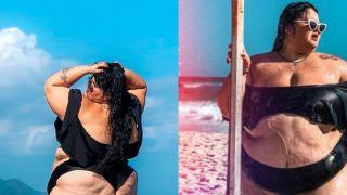 Bailarina de Anitta, Thais Carla posa de biquíni na praia: 'Corpo livre'