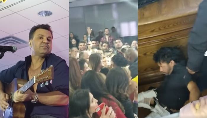Eduardo Costa manda seguranças baterem em fã e diz que comeria namorada dele; veja vídeo