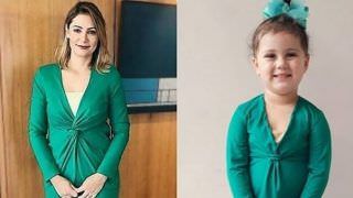 Mini blogueira recebe ligação de Michelle Bolsonaro após posar com look inspirado